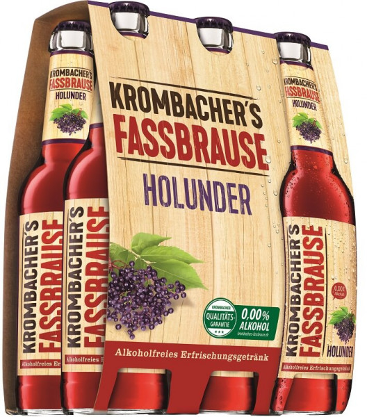 Krombacher Fassbrause Holunder 6 x 0,33l