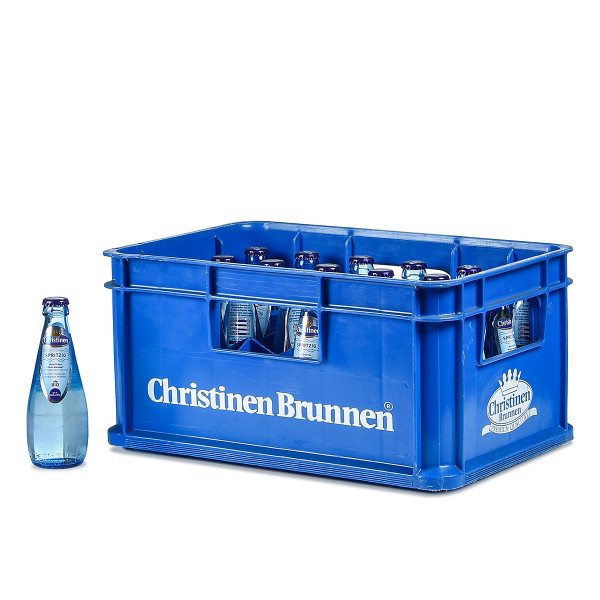 Christinenbrunnen Bio Mineralwasser Spritzig 24 x 0,25l