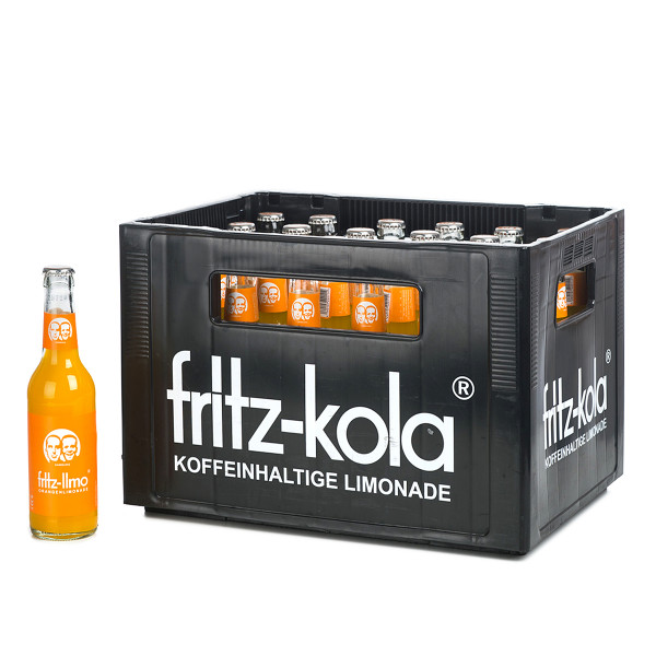 Fritz-Kola Orangenlimonade in der 0,33l Glasflasche