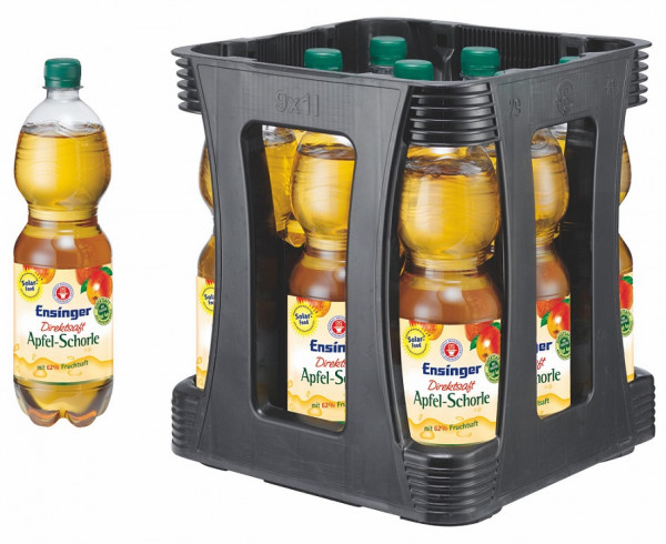 Ensinger Direktsaft Apfelschorle PET 9 x 1l