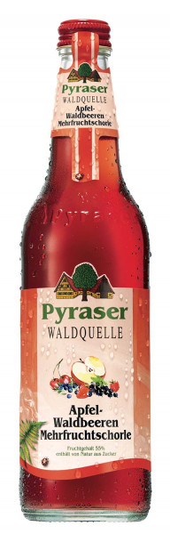 Pyraser Waldquelle Apfel-Waldbeeren-Mehrfruchtschorle 20 x 0,5l