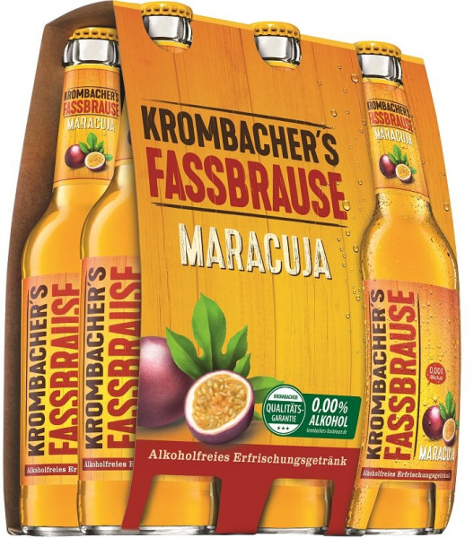 Krombacher Fassbrause Maracuja 6 x 0,33l