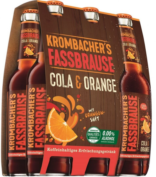 Krombacher Fassbrause Cola & Orange 6 x 0,33l