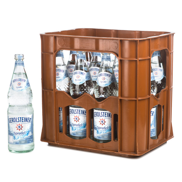 Gerolsteiner Sprudel Mineralwasser in der Glasflasche