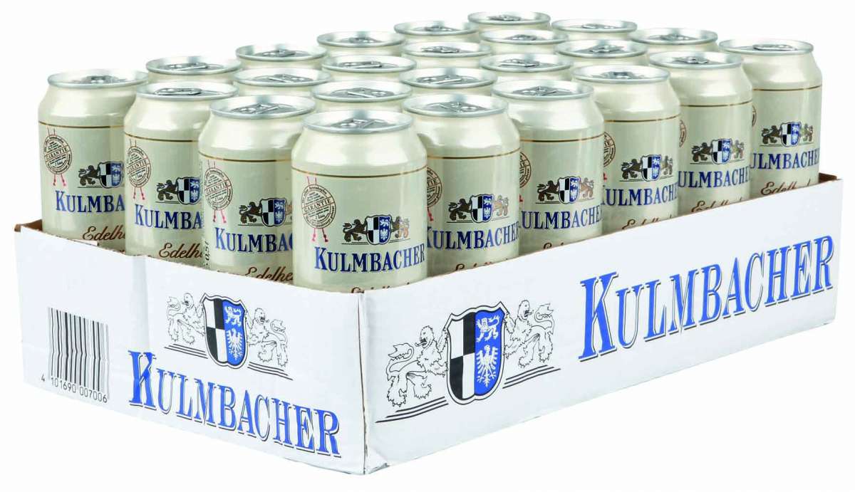 Kulmbacher Edelherb Pils 24 x 0,5l Dose | getraenkedienst.com