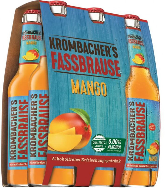 Krombacher Fassbrause Mango 6 x 0,33l