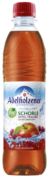 Adelholzener Bioschorle Apfel-Trauben 18 x 0,5l