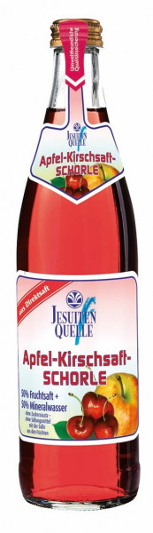 JesuitenQuelle Apfel-Kirsch-Schorle 20 x 0,5l