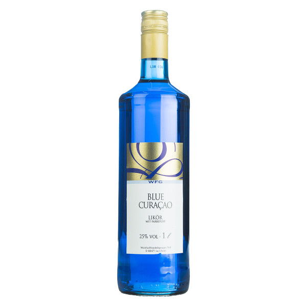 Curaçao blue WFS-Etikett 1l