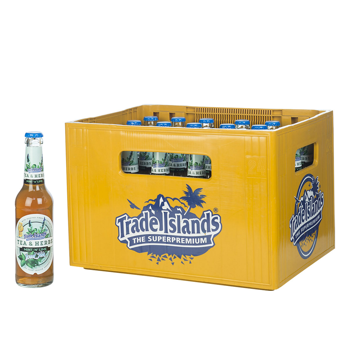 Trade Island Iced Tea Mint n&amp;#39; Lime 24 x 0,33l | getraenkedienst.com