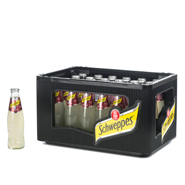 Schweppes Ginger B. in der 0,2l Glasflasche