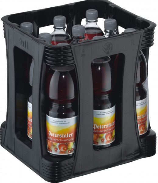 Peterstaler Apfel-Kirsch-Schorle 9 x 1l | getraenkedienst.com