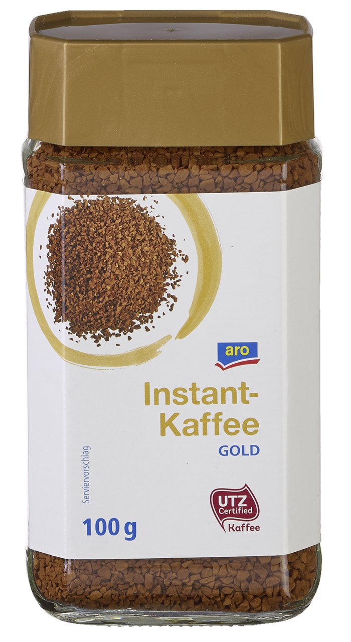 Aro Utz Instant Kaffee Gold 100 G Tiegel Getraenkedienst Com