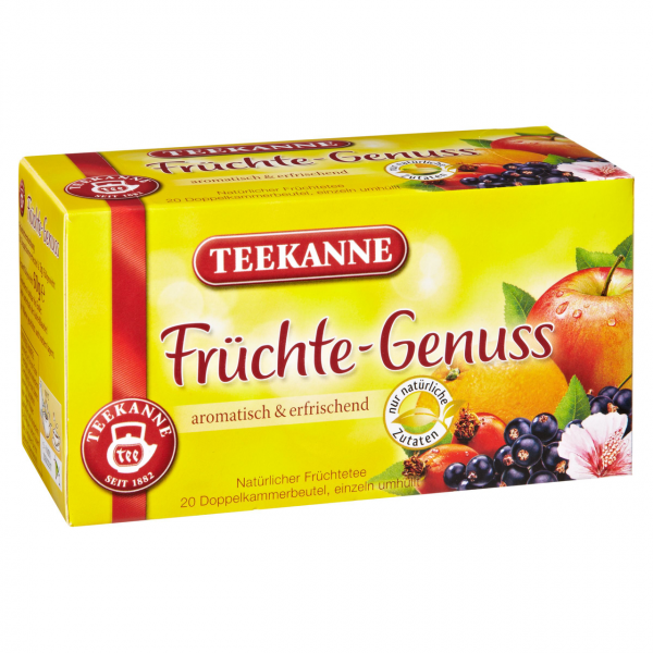 Teekanne Früchtetee Früchte - Genuss - 60 g Packung