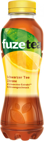 Fuze Tea schwarzer Tee Zitrone 12 x 0,4l PET