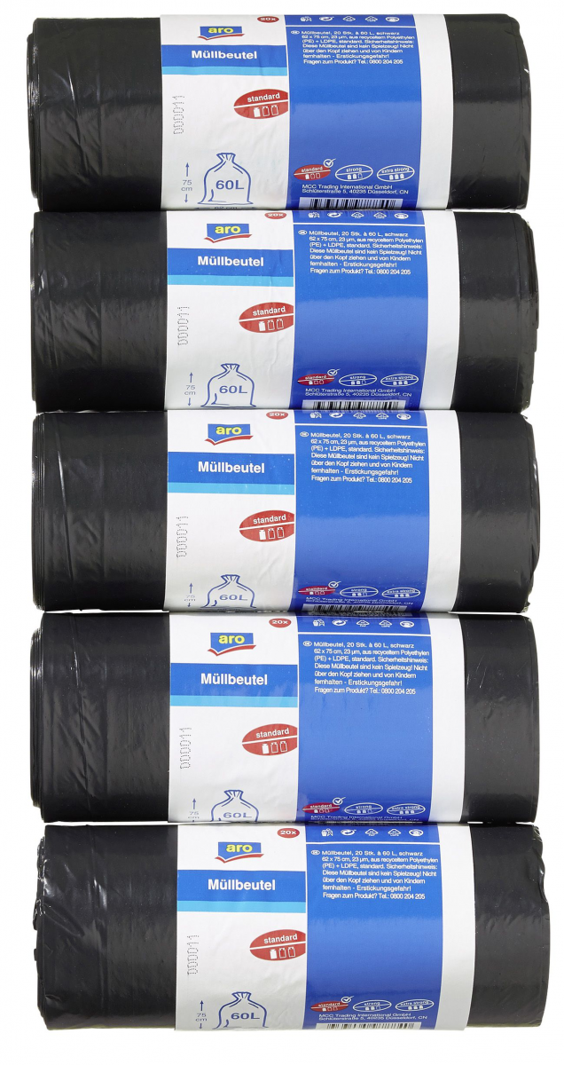 5 Plastiktütenhalter Aus Nylon – Für Bis Zu 60 Müllbeutel, Praktisch Für Küche & Haushalt