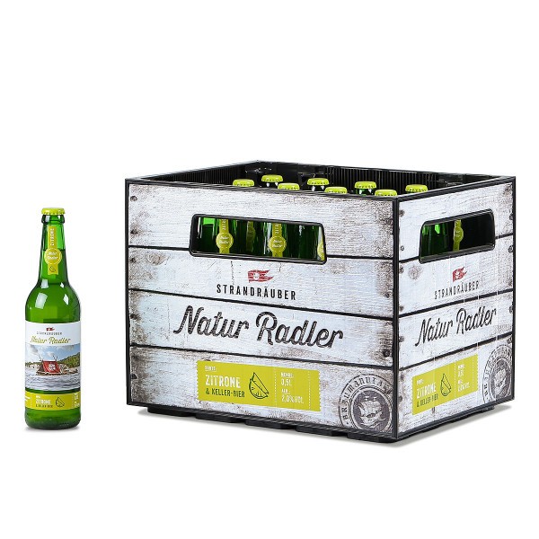 Störtebeker Strandräuber BioBiermix Zitrone Keller-Bier 24 x 0,33l