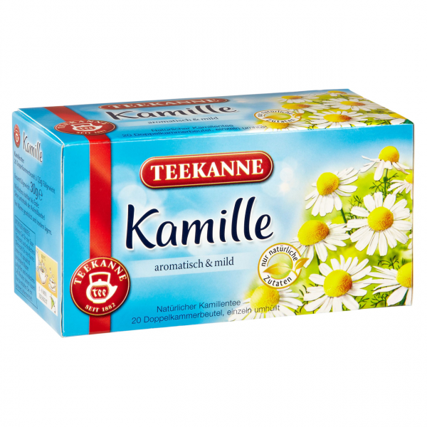 Teekanne Kräutertee Kamille Teebeutel - 12 x 30 g Karton