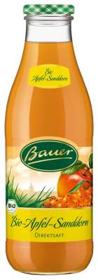 Bauer Bio Apfel Sanddornsaft 6 X 0 98l Getraenkedienst Com
