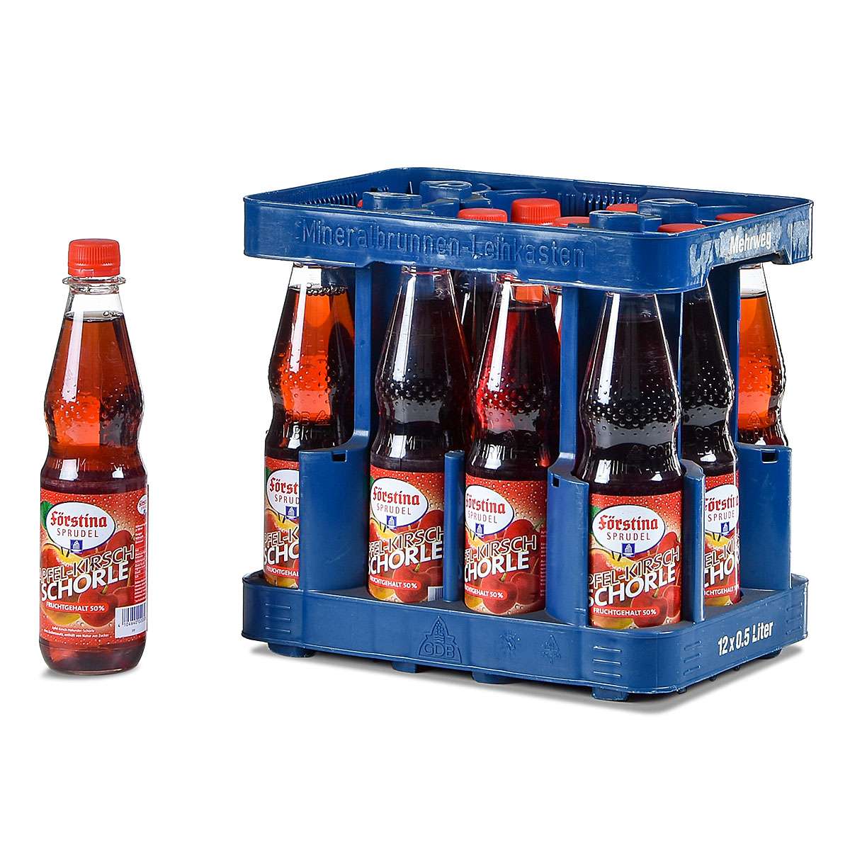 Förstina Apfel-Kirsch-Schorle 12 x 0,5l | getraenkedienst.com