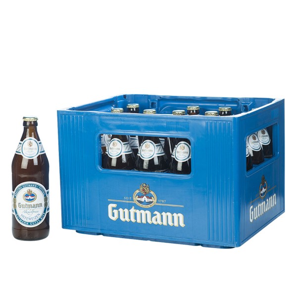 Gutmann Hefeweizen alkoholfrei 20 x 0,5l Kasten 12124