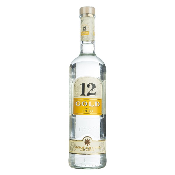 Ouzo 12 Gold 0,7l Front 12892