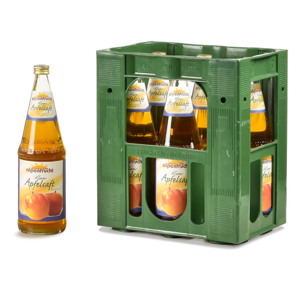 Alpenfrucht Apfelsaft klar 6 x 1l