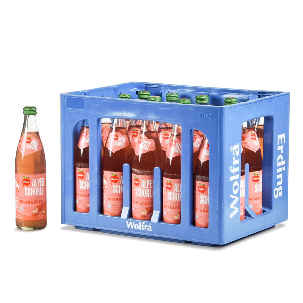 Wolfra Rhabarberschorle 20 x 0,5l