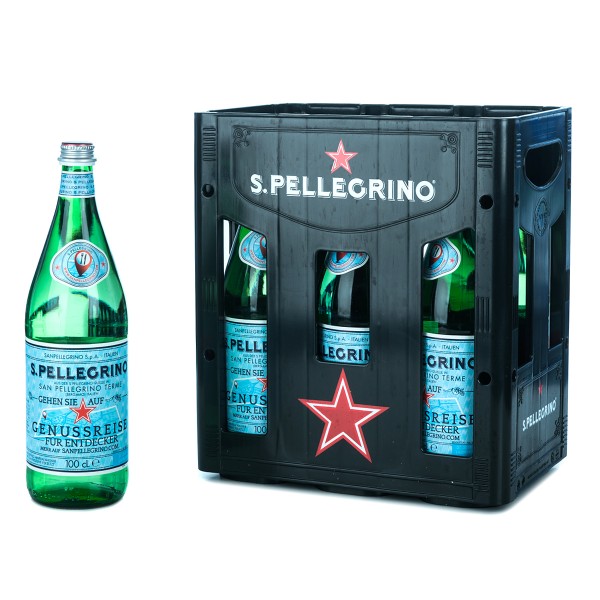 San Pellegrino Mineralwasser 6 x 1l Glas