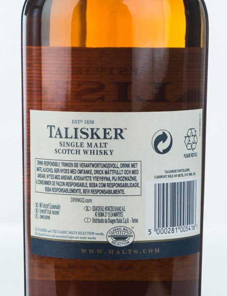 Talisker 10 Jahre Single Malt Scotch Whisky 0,7l