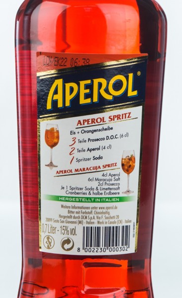Aperol Aperitivo Italiano 0,7l