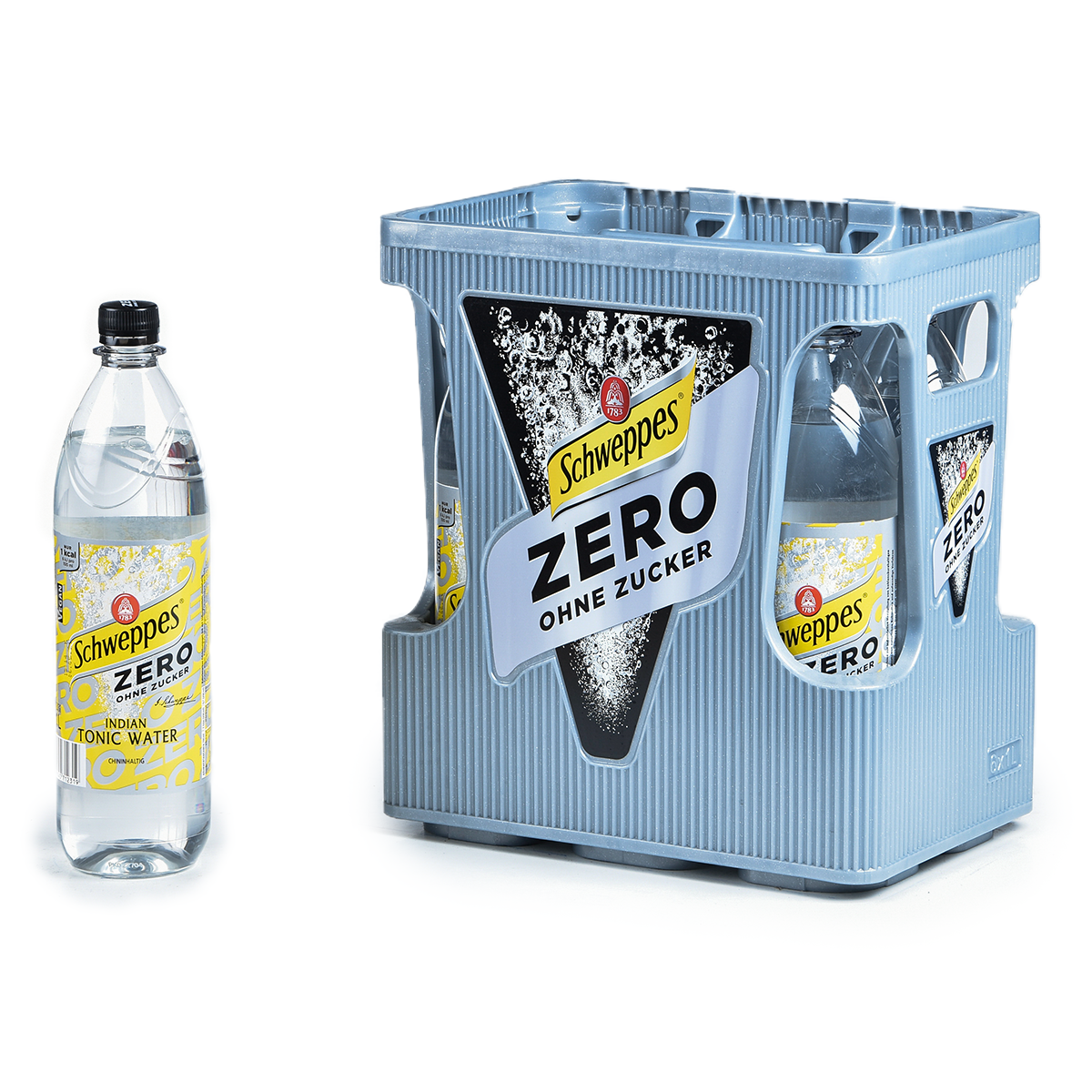 Schweppes Tonic Water Zero 6 x 1l Bitter & Tonic Water Softdrinks