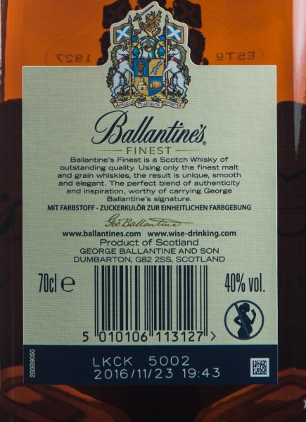 Ballantine's Finest Scotch Whisky 0,7l
