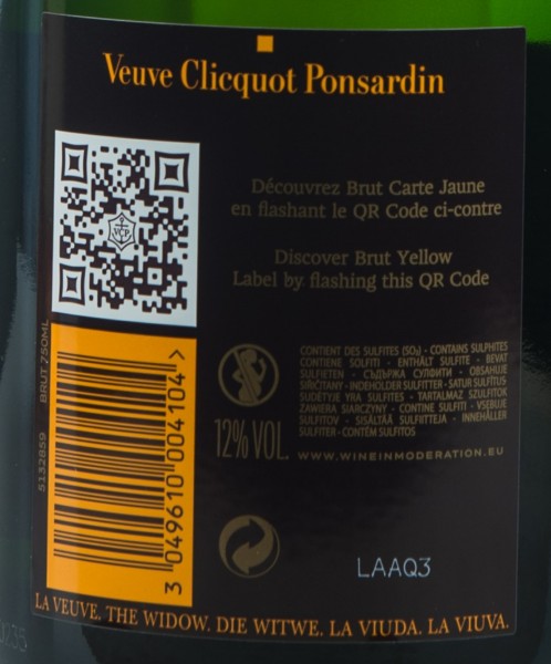 Veuve Clicquot Champagner Brut 0,75l