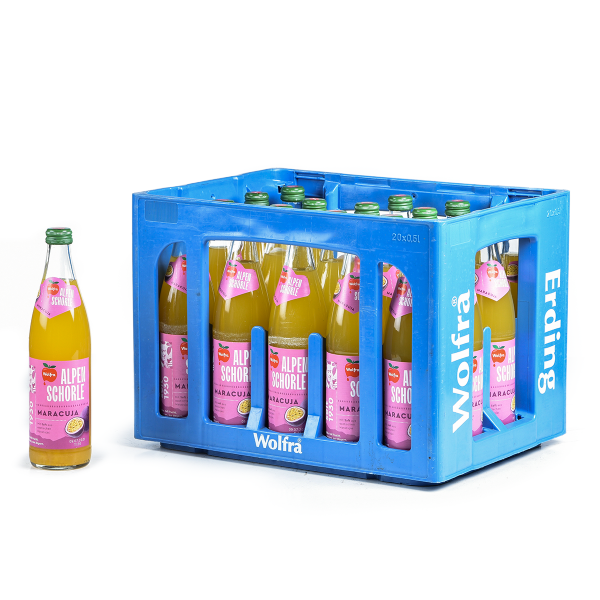 Wolfra Alpenschorle Maracuja 20 x 0,5l