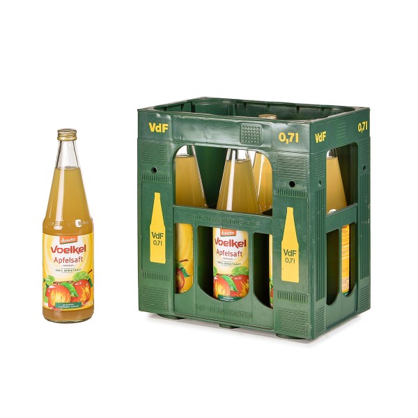 Voelkel Bio Apfelsaft Naturtrüb 6 x 0,7l