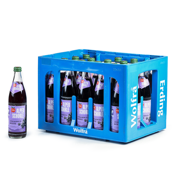 Wolfra Alpenschorle Johannisbeere 20 x 0,5l