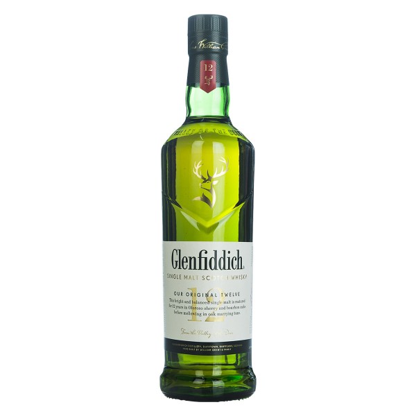 Glenfiddich Single Malt 12 years 0,7l Front 13228
