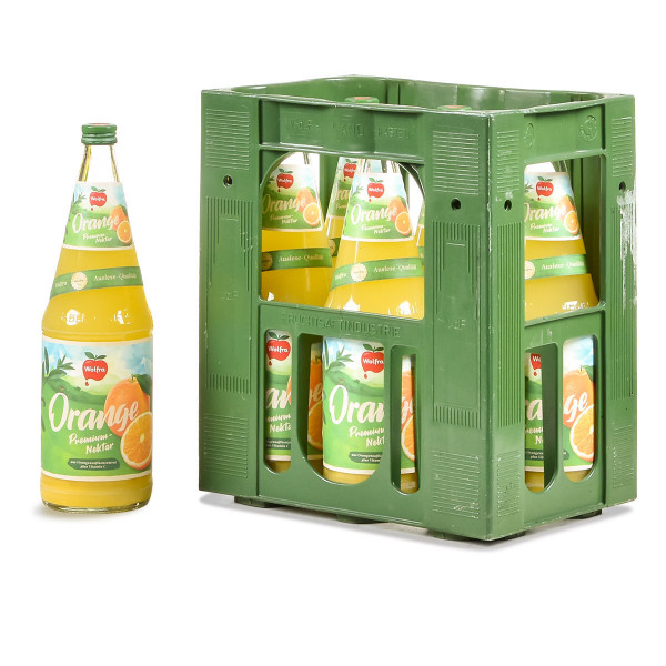Wolfra Orangennektar 6 x 1l