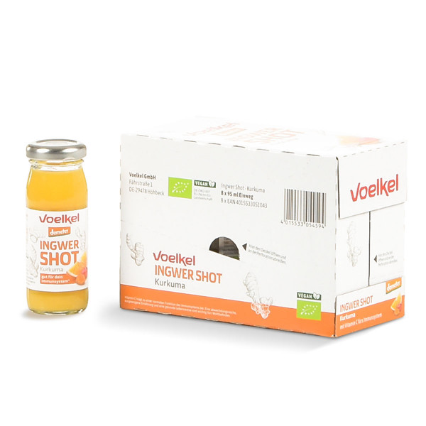 Voelkel Shot Ingwer Kurkuma 8 x 0,095l
