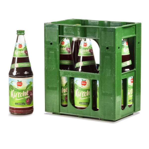 Wolfra Kirsche Premium-Nektar 6 x 1l