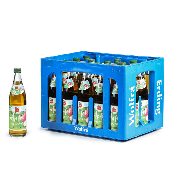 Wolfra Apfelsaft klar 20 x 0,5l
