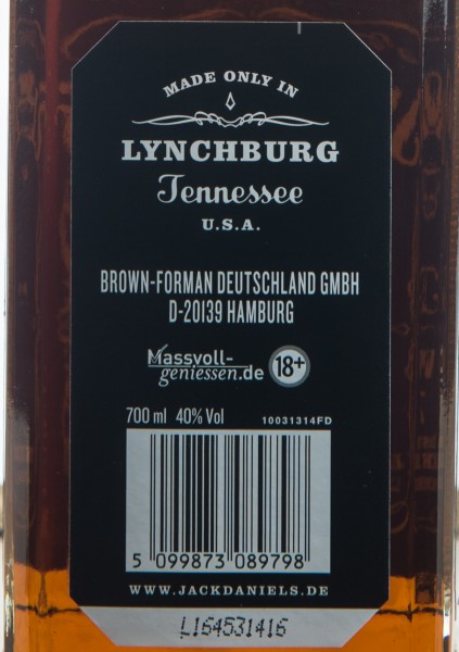 Jack Daniel's Tennessee Whiskey 0,7l