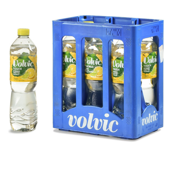 Volvic Touch Zitrone Limette 6 x 1,5l