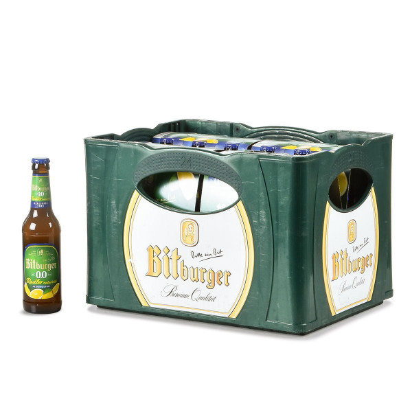 Bitburger 0,0 Radler Naturtrüb alkoholfrei 24 x 0,33l