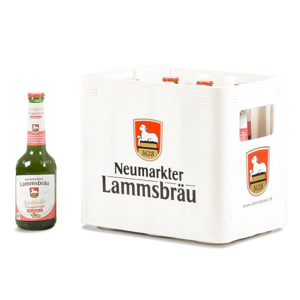 Lammsbräu Weiße Grapefruit alkoholfrei Bio 10 x 0,33l