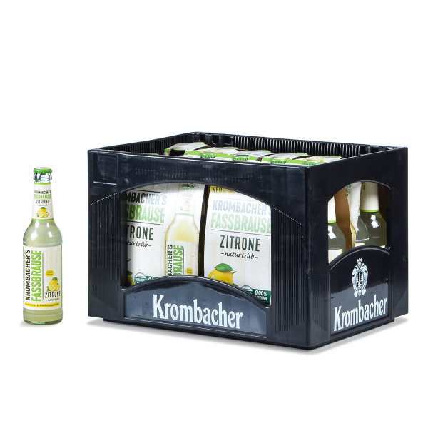 Krombachers Fassbrause Zitrone naturtrüb 24 x 0,33l