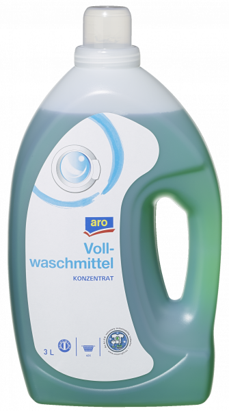 aro Vollwaschmittel Heavy Duty flüßig 40 WL - 3 l Packung