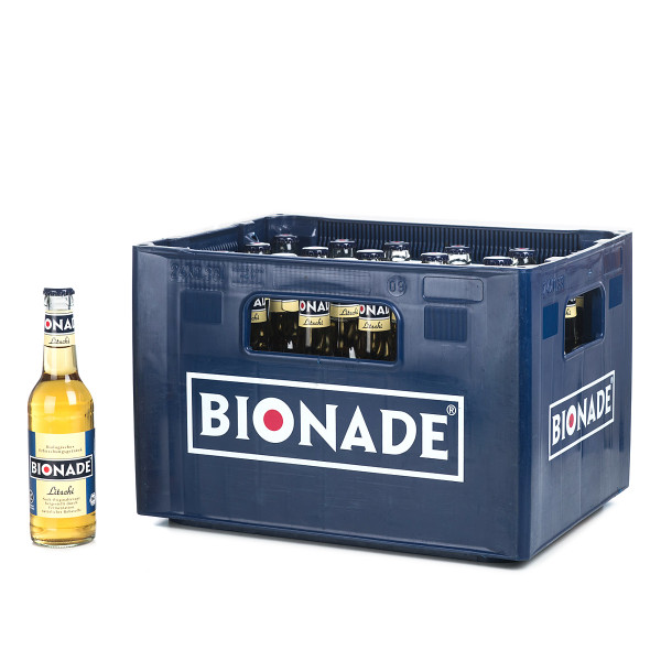 Bionade Litschi Limonade in der 0,33l Glasflasche