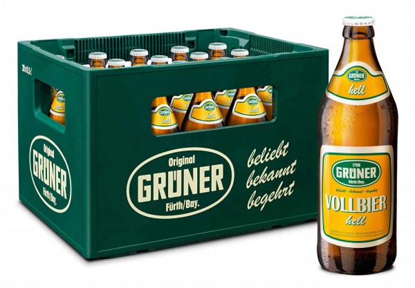 Grüner-Bier Vollbier Hell 20 x 0,5l